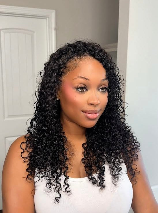 NEW! 250% DENSITY NATURAL TEXTURED HALF-WIGS