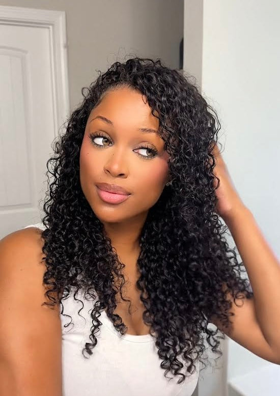 NATURAL TEXTURED HALF-WIGS